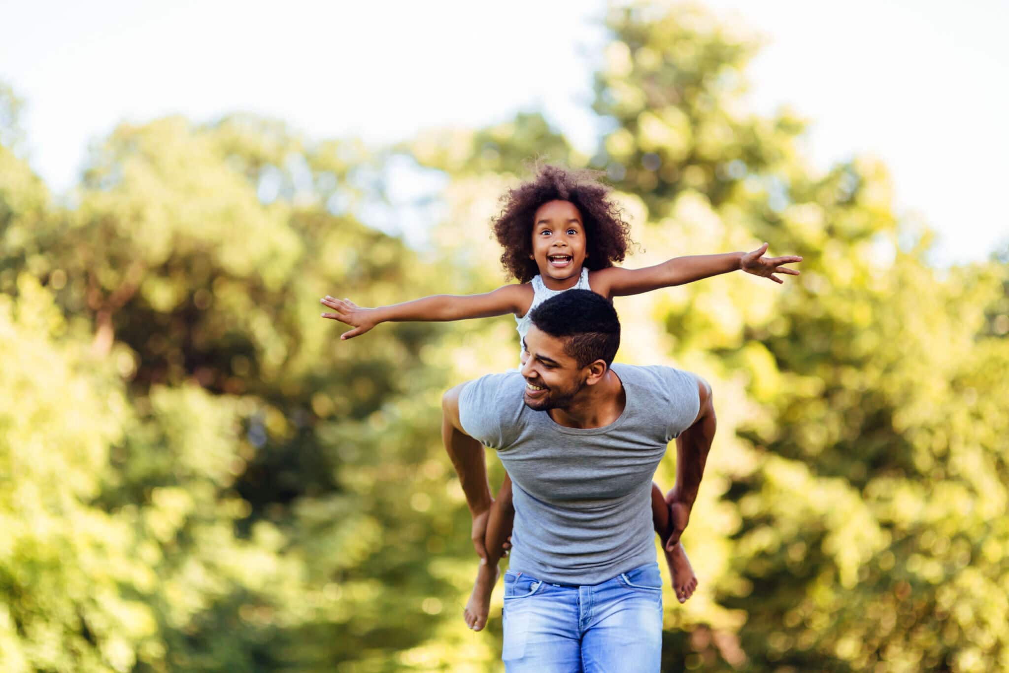 Confident husband and father