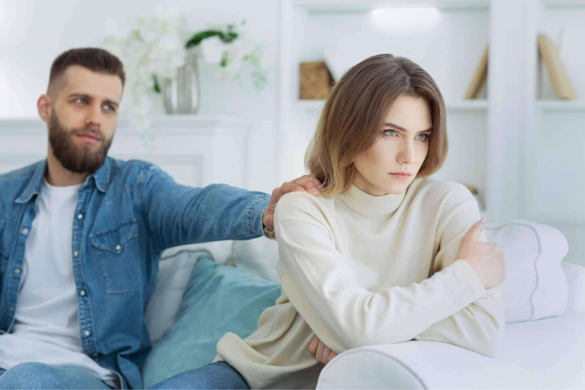 Man Being Vulnerable Wit His Wife