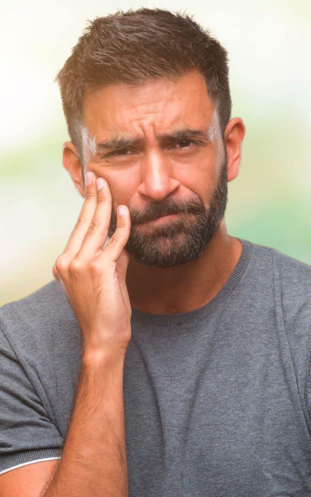 Man looking bored and frustrated