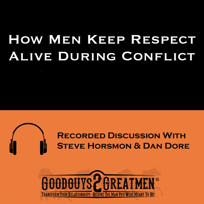 How Men Keep Respect Alive During Conflict